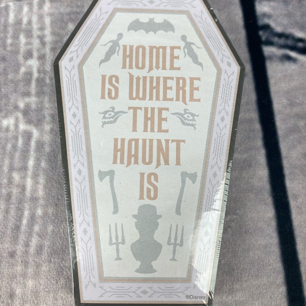 Disney Parks Note Pad Coffin Shape Haunted Mansion 100 Sheets Small New Sealed